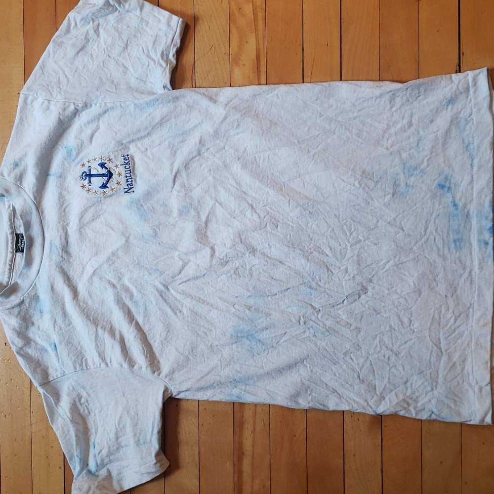 Fun Nantucket emblem tie dye tee size medium